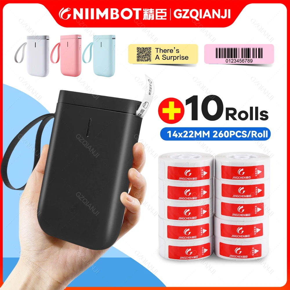 

Special Price Niimbot D11 Bluetooth Mini Label Printer with Thermal Sticker Paper Roll Production Date Self Adhesive Name Tag