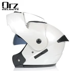 Мотоциклетный шлем, откидной шлем из АБС-пластика, на все лицо, гоночный, сертификация Dot