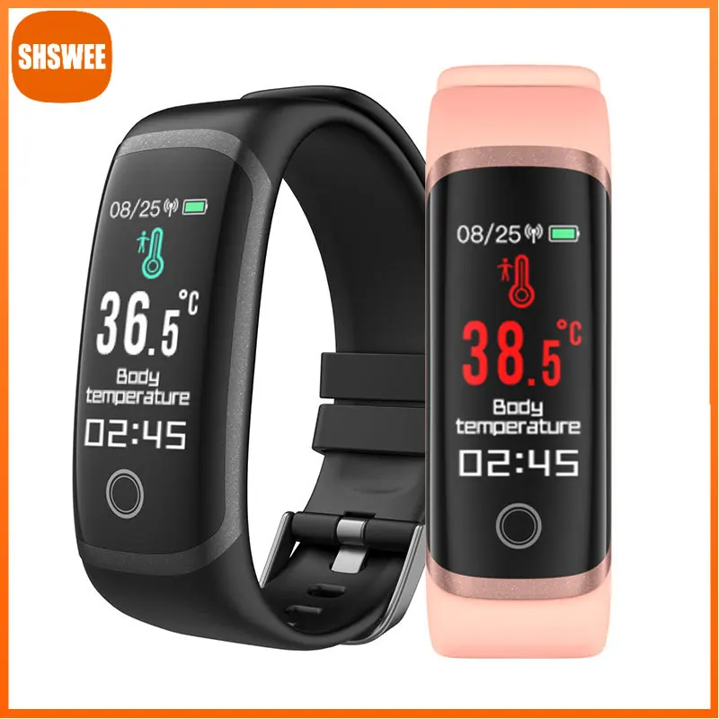 

For Xiaomi Huawei Smart Watch Blood Pressure Heart Rate Monitor Body Temperature Fitness Fashion Men/Women Bracelet Smartwatch