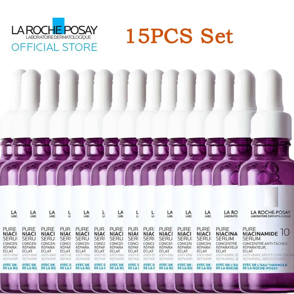 

15PCS La Roche Posay Niacinamide 10 Serum Moisturizing Fades Acne Marks And Dark Spots To Brighten And Whitening Face Care 30ml