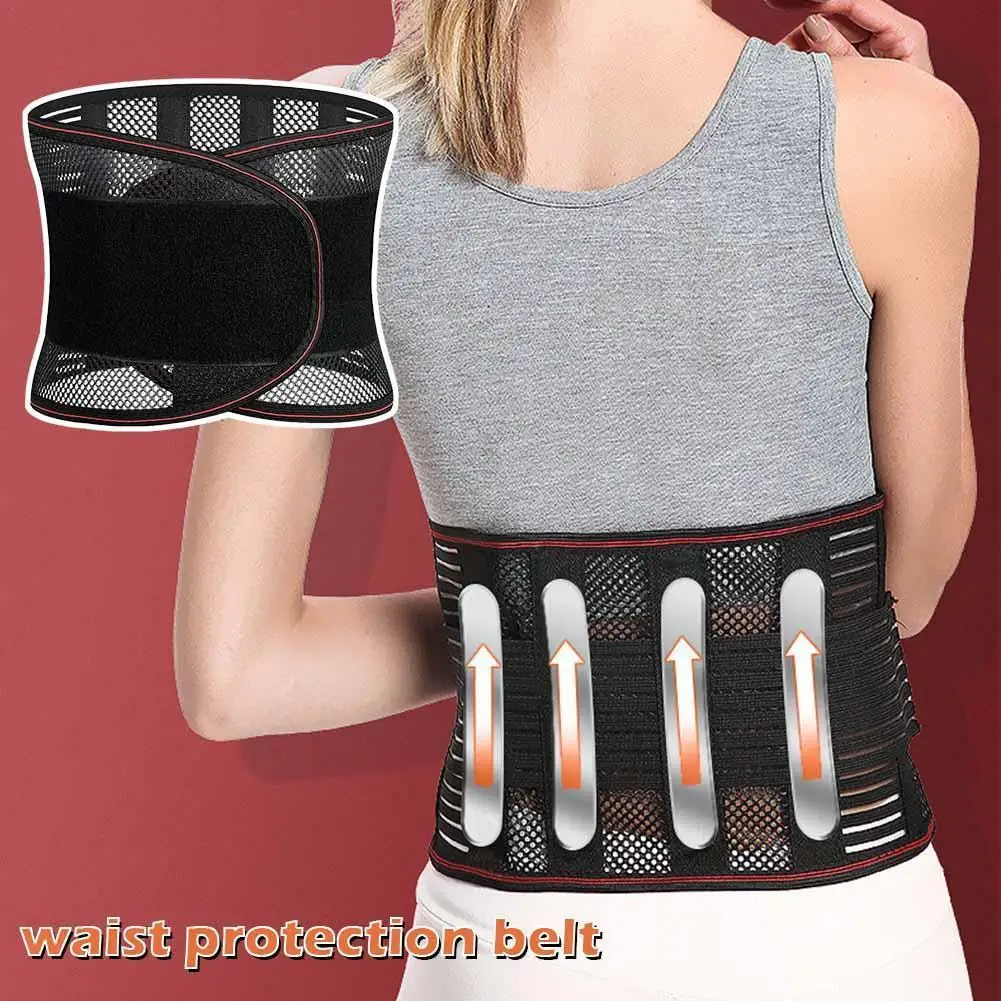 

Breathable Back Support Belt Anti-skid Lumbar Support Belt Lower Back Pain Relief Belt For Lumbar Support Back Support Belt V6m0