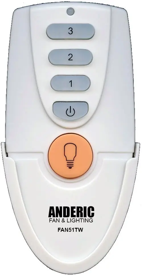 

Для пульта FAN51T с настенным креплением для потолочных вентиляторов Hampton Bay-(модель FAN-51T, FCC ID L3HFAN51T) -размер ручной, Preprogra