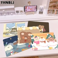 fhnblj cool new cute cartoon pattern anti slip durable silicone computermats top selling wholesale gaming pad mouse