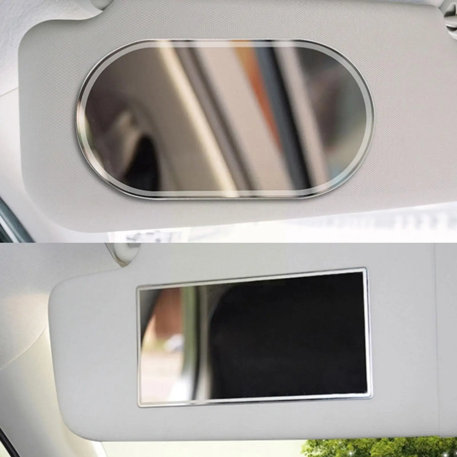 

1PC Car Interior Mirror Portable Car Sun-Shading Makeup Car Auto Mirror Mirrors HD Universal Visor Cosmetic Interior Mirror C5B2