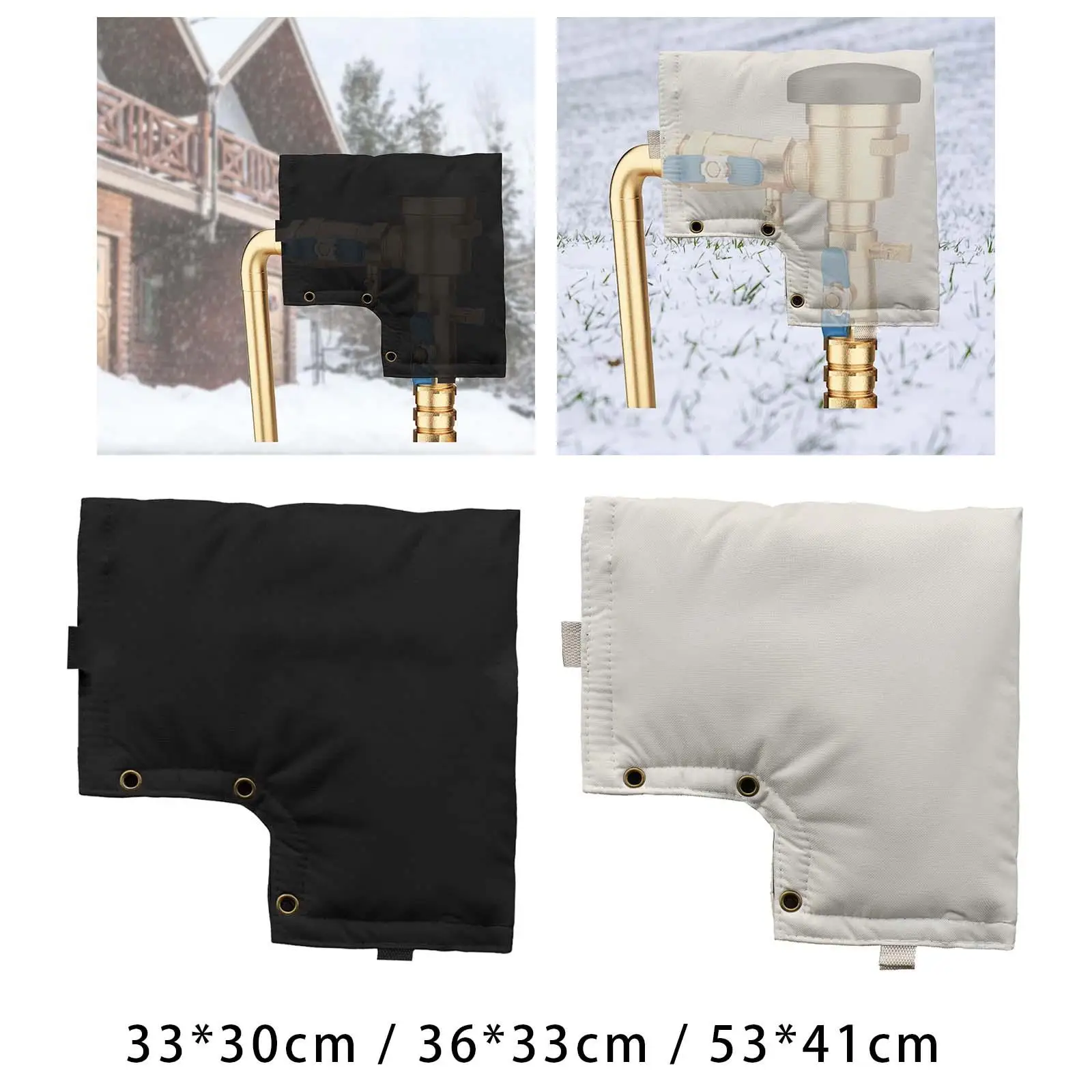 

Backflow Preventer Cover Insulated Pouch Winter Pipe Freeze Protection Wrap Sprinkler Valve Cover Insulated Pump Cover