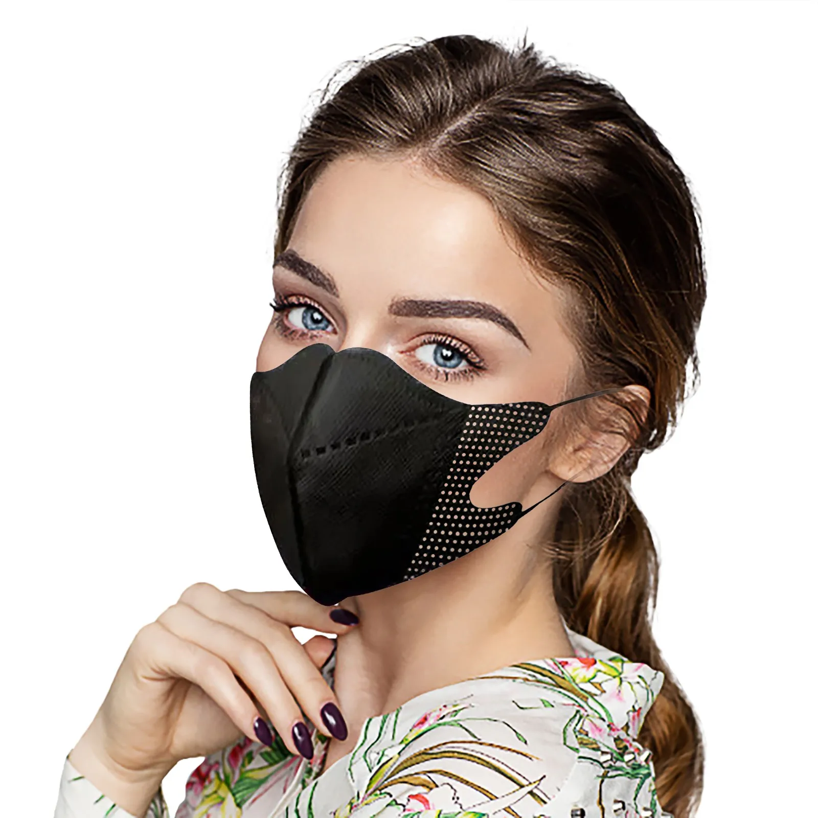 

10pcs Adult Fish Non Woven Face Mask 5-ply Face Masks Halloween Cosplay Protective Face Masks Mascarilla Navidad Masque Noel