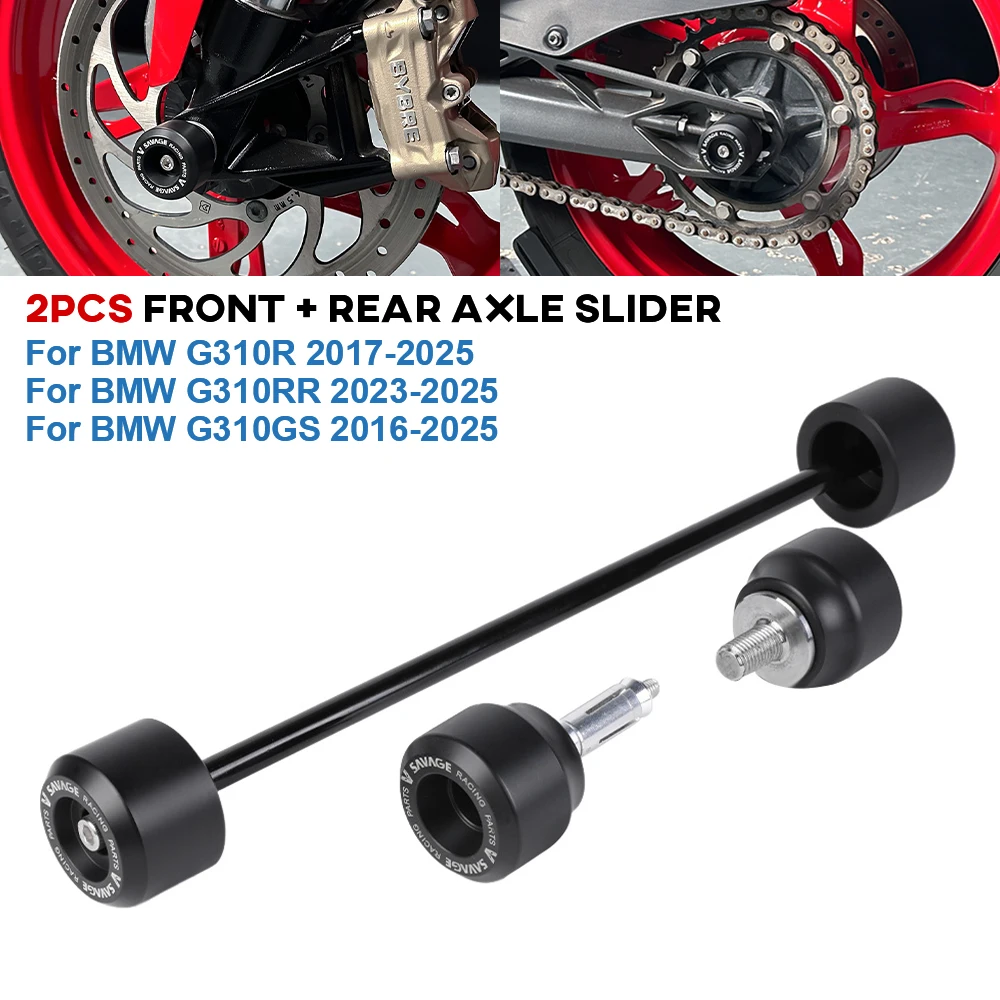 

G310 R/RR/GS Защитный слайдер заднего переднего колеса для BMW G310R G310RR G310GS Рама мотоцикла Обтекатель Защитный слайдер
