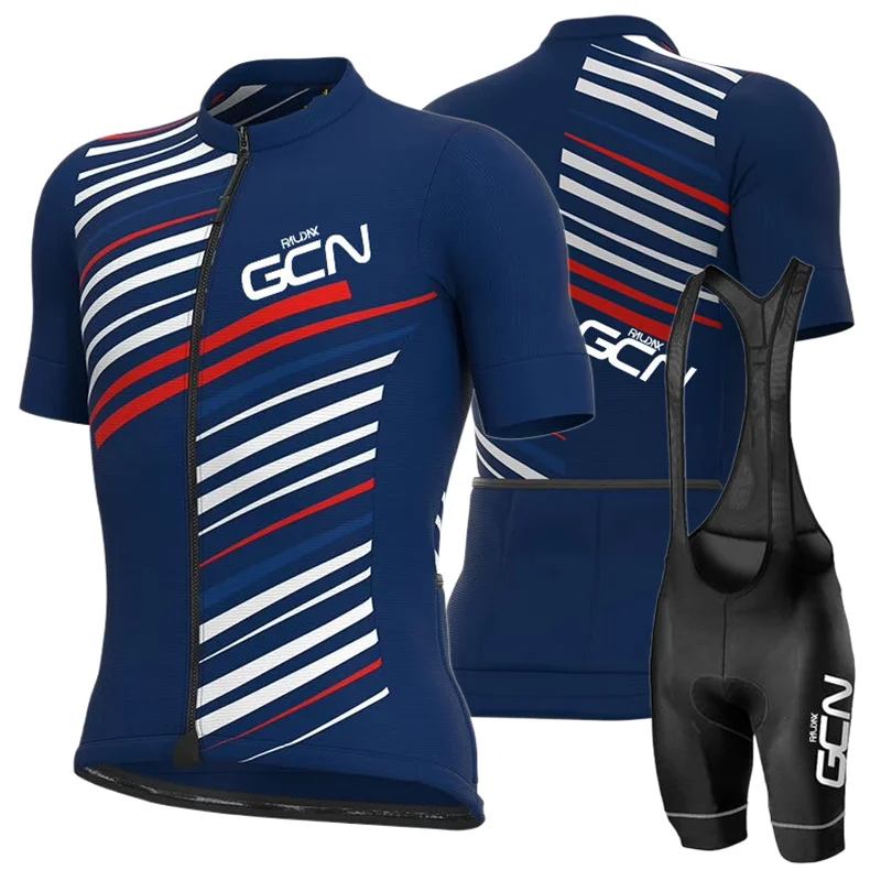 

Raudax GCN Red Cycling Suit New 2023 Summer Cycling jersey Shirt Mountain Bike Riding Set Maillot Ropa Ciclista Cycling Clothing