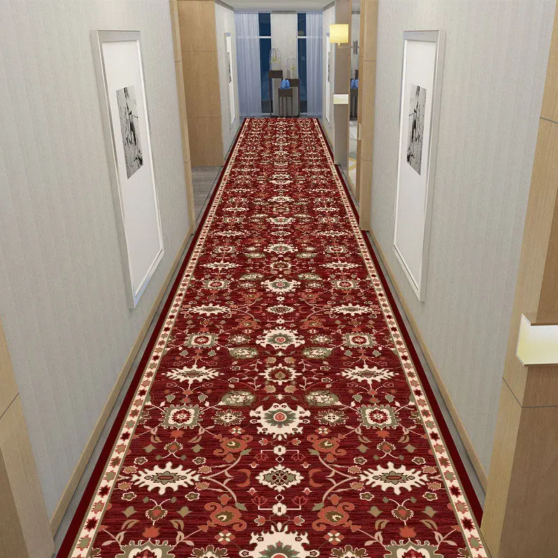 

Ковер в европейском стиле для прихожей, украшение для дома, гостиной, коврик для прихожей, большой коридор, длинный ковер для коридора, лестницы, настраиваемый