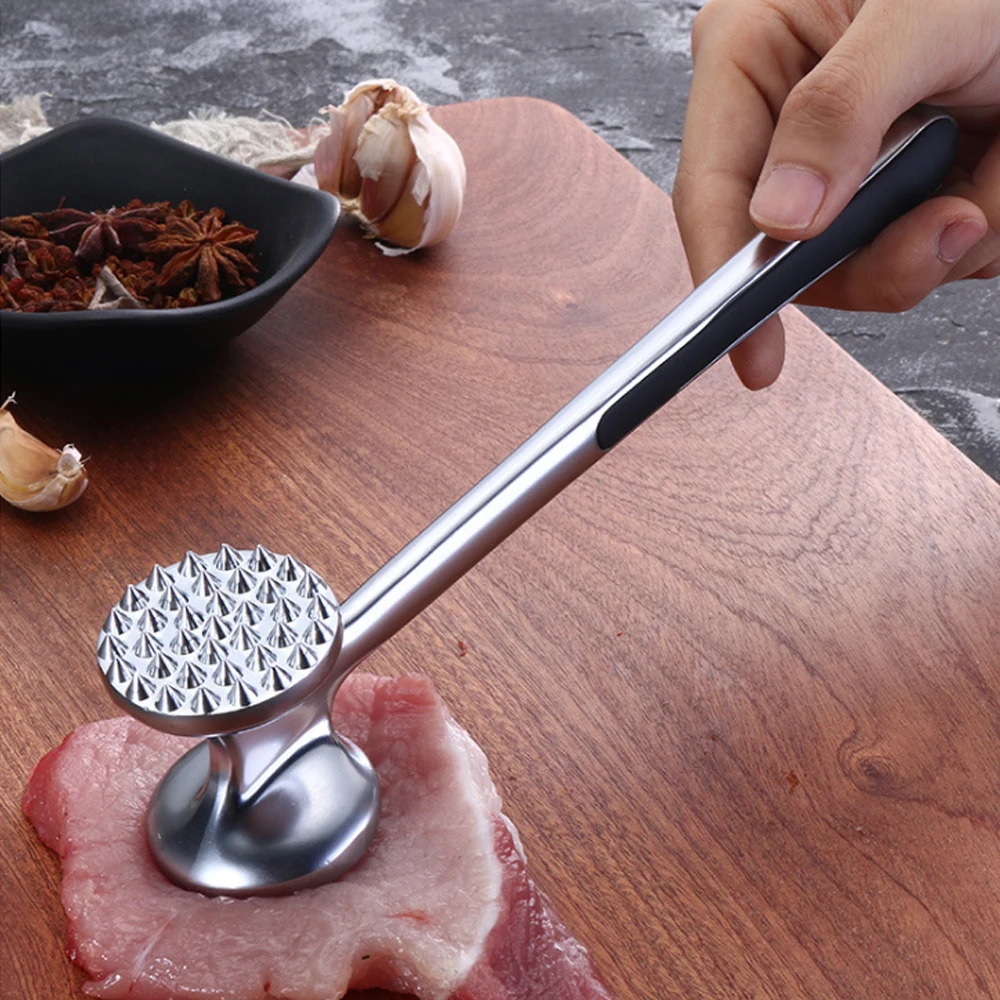 

Zinc Alloy Meat Hammer Meat Loose Hammer Pork Chop Steak Hammer Flesh Floss Tender Meat Hammer Creative Kitchen Tool