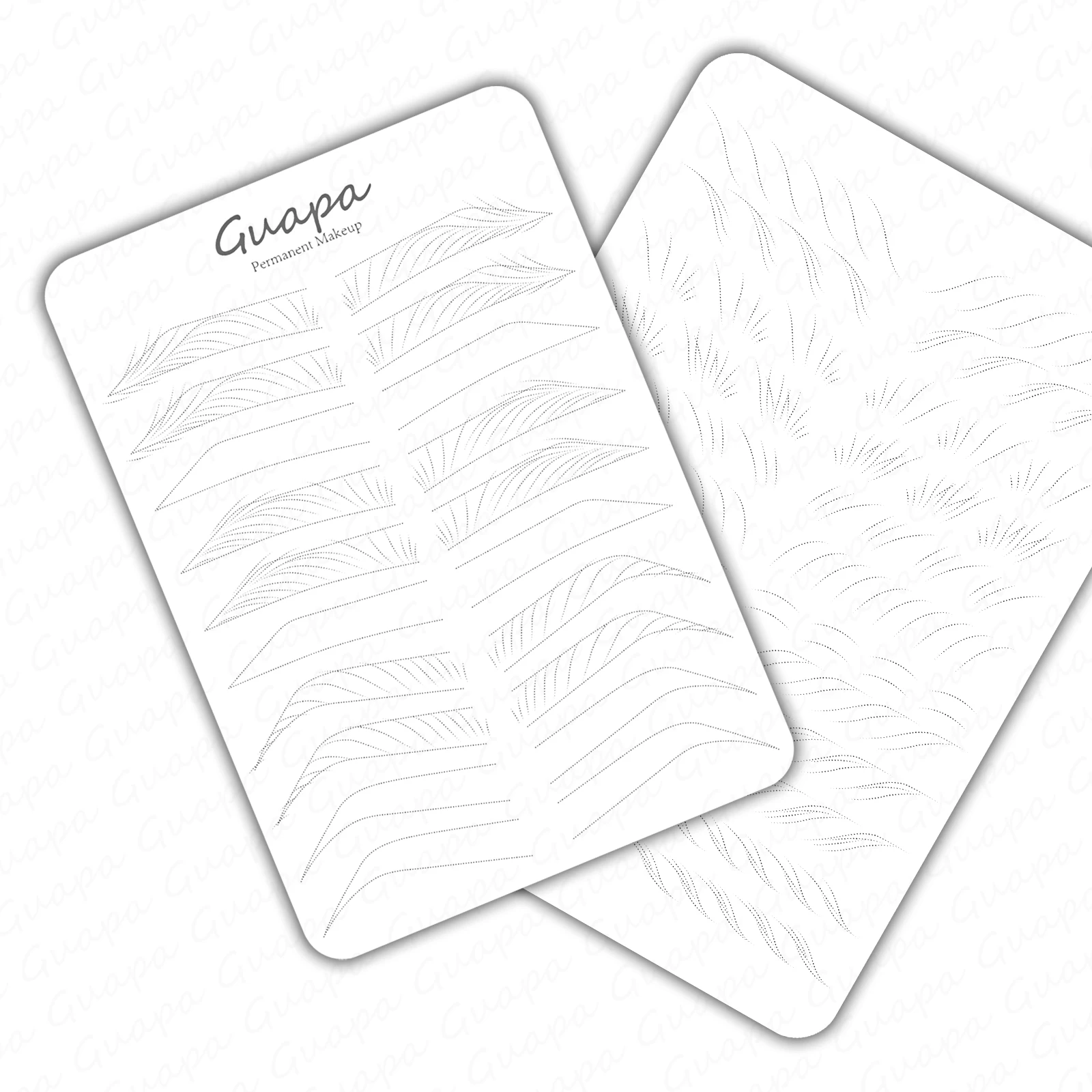 Двусторонний тонкий точечный нано-ролик для практики татуажа бровей Базовая