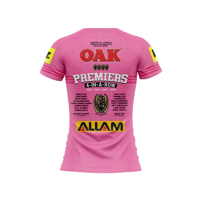 Женская майка Pengris Black Panther Football Championship 2024 выездная (на заказное имя и номер)