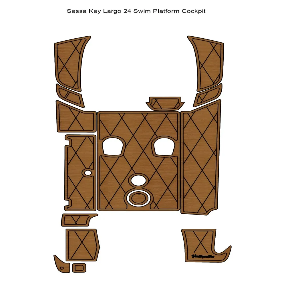 Sessa Key Largo 24 платформа для плавания кокпит лодка коврик из искусственного тикового