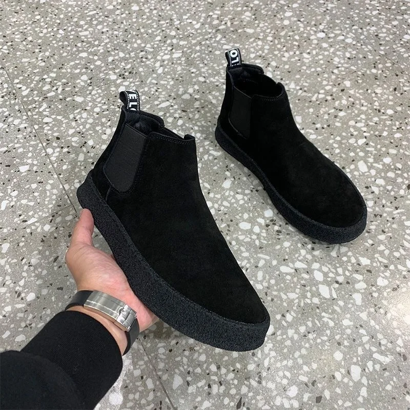 

Spring Suede Leather Men sneaker Oxford Casual Classic Mocassin Homme Comfortable Footwear