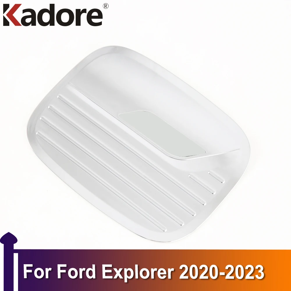 

For Ford Explorer 2020 2021 2022 2023 Gas Cap Fuel Tank Cover Trim Accessories Car Sticker Decoration Styling Chrome