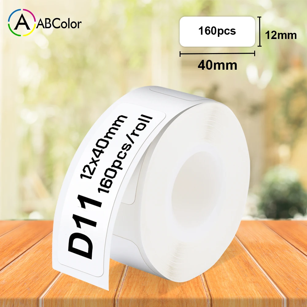 Niimbot D11 D110 Label Paper 12*40mm Waterproof Self-adhesive D11 Label Sticker for Niimbot D11 D110 Portable Label Printer