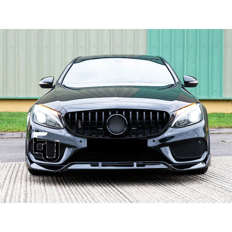ГРИЛЬ ДЛЯ MERCEDES W205 C205 C CLASS GRILLE AMG GT GTR STYLE 2015-2018