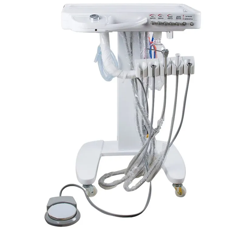 Turbine Machine Movable Portable Cart Unit Mobile Treatment Sets Dental Trolley Dentist Cart