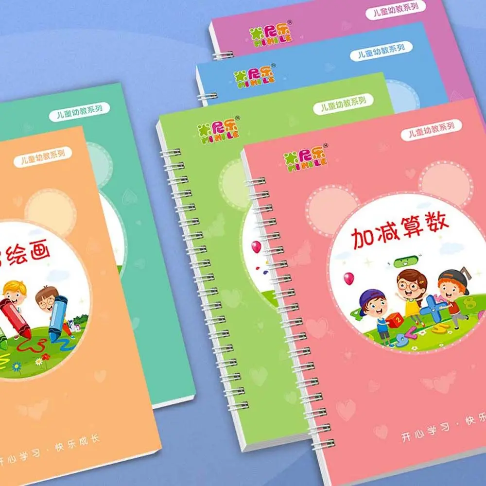 

Рифметическая практика китайской каллиграфии, цифры, наклейка для письма, Волшебная копировальная книга для детей