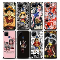 anime one piece monkey d luffy phone case for realme c2 c3 c21 c25 c11 c12 c20 c35 oppo a53 a74 a16 a15 a9 a54 a95 a93 a31 case