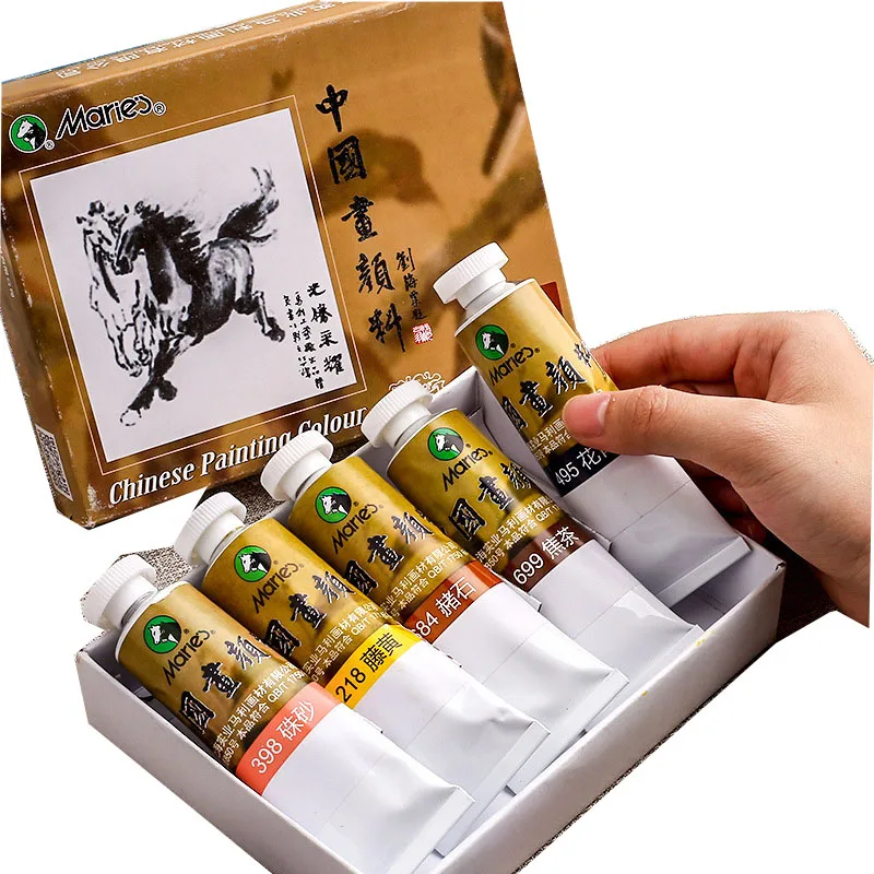 

Пигмент для китайской живописи, монохромный, большой емкости 32 мл, виноградный, желтый, титановый, белый, Цветочный, синий, горный, акварель