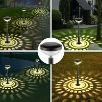 outdoor led solar light for garden rgb color changing solar pathway lawn lamp for garden decor landscape lighting