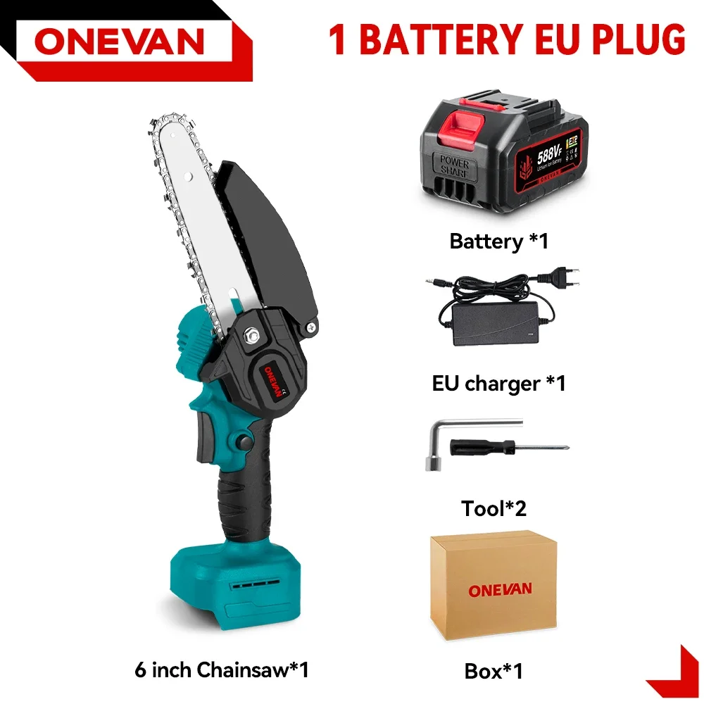 

ONEVAN Беспроводная электропила 3500 Вт 6 дюймов для аккумулятора Makita 18 В