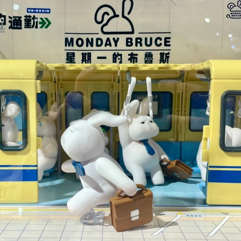 Фото Оригинальная аниме-фигурка The Monday Bruce Blind Box Ta Mbr-07: новейшая модель, сюрприз, украшение для рабочего стола, подарок, игрушка №2