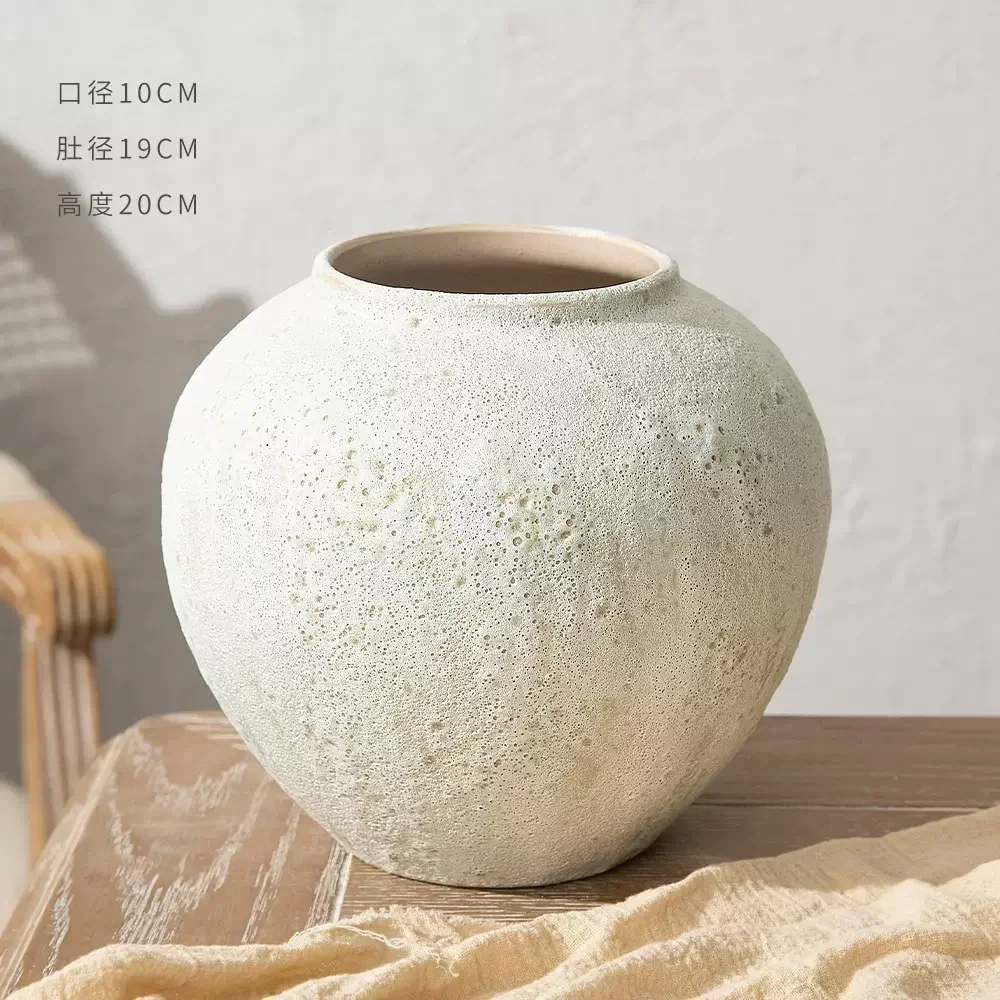 Керамическая ваза в китайском стиле, бесшумное украшение для дома, Цветочная композиция, керамический горшок