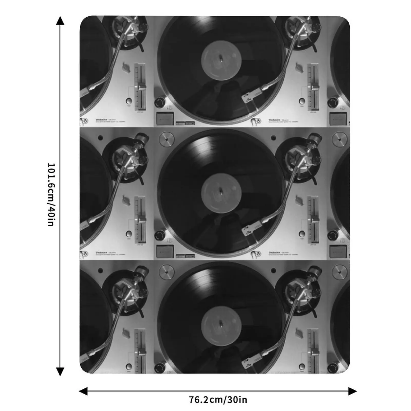 Плед Technics SL-1200GR, мягкий теплый плед, подарок для дедушки и бабушки (art.: 3920dc2eeb1cd) - 3920dc2eeb1cd