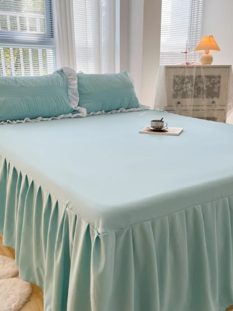 Юбка для кровати Покрывало Цельное покрывало .5 M .8 Трехсекционное пылезащитное