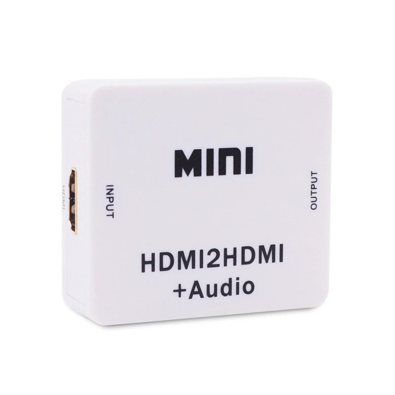 1080P HDMI Audio Extractor Converter HDMI to HDMI with 3.5mm Audio out Splitter HDMI Digital to Analog 3.5mm Extractor Converter