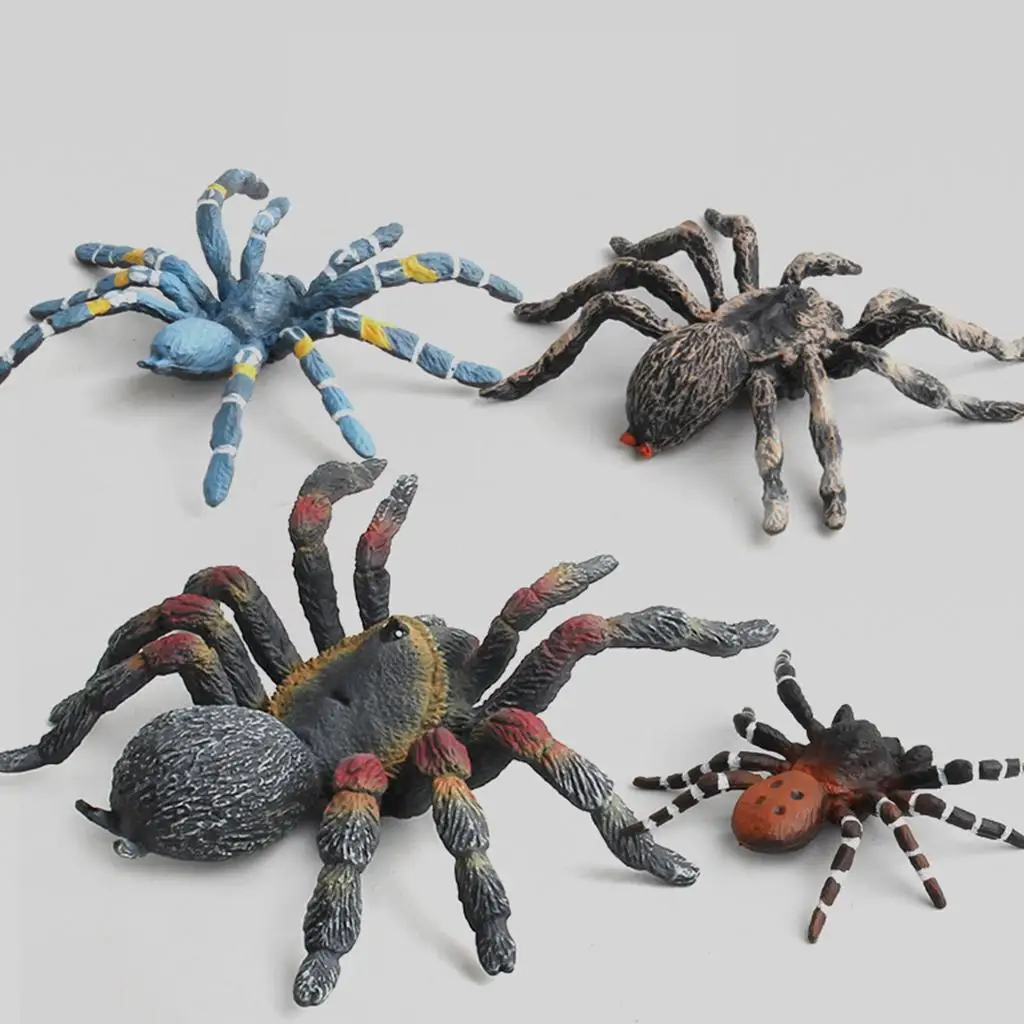 

4Pcs Spider Model Action Figure Toy , Home Decor, Collection