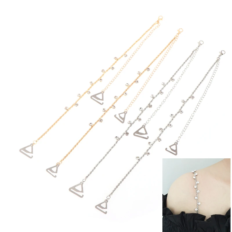 

Glitter Shoulder Chain Strap Jewelry Accessories For Women Wedding Party Bikini Rhinestone Bra Decoration