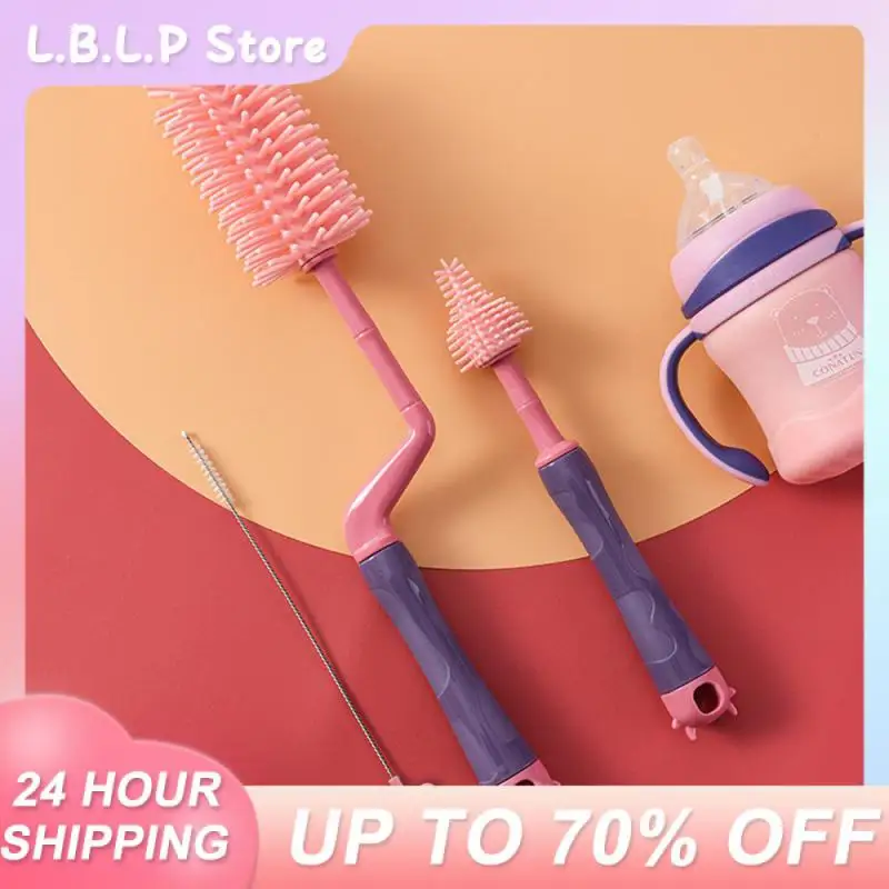 

3 шт./набор, Детская силиконовая щётка для бутылки