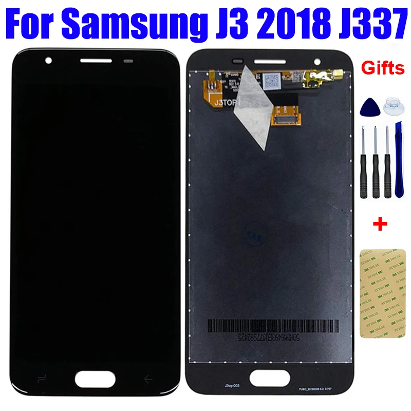 

Оригинальный ЖК-дисплей для Samsung Galaxy J3 2018 J337 J337P J337T ЖК-дисплей панель матрица Pantalla сенсорный экран дигитайзер стекло в сборе