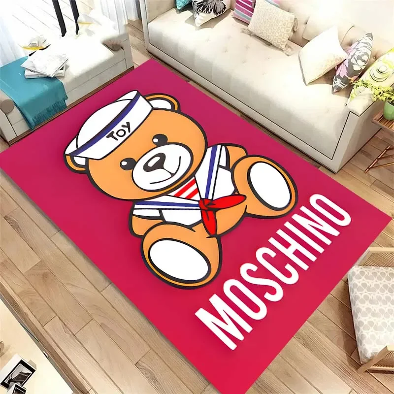 3D M-Moschinos logo Printed Carpet Living Room Bedroom non-slip Door Mat home bedroom decor outdoor rug Birthday Gift
