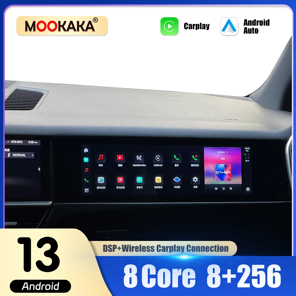 15-дюймовый автомобильный радиоприемник Wireles Carplay Android 13 экран для Porsche Cayenne Co-pilo