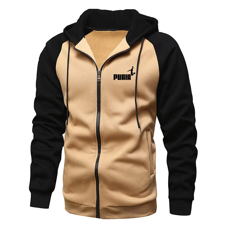 

2022 Winter New Men's Hoodies Sweatshirts Patchwork Hoodie Print Fleece Men Hooded Coat Zipper Hoodies For Male Warm Man Jackets