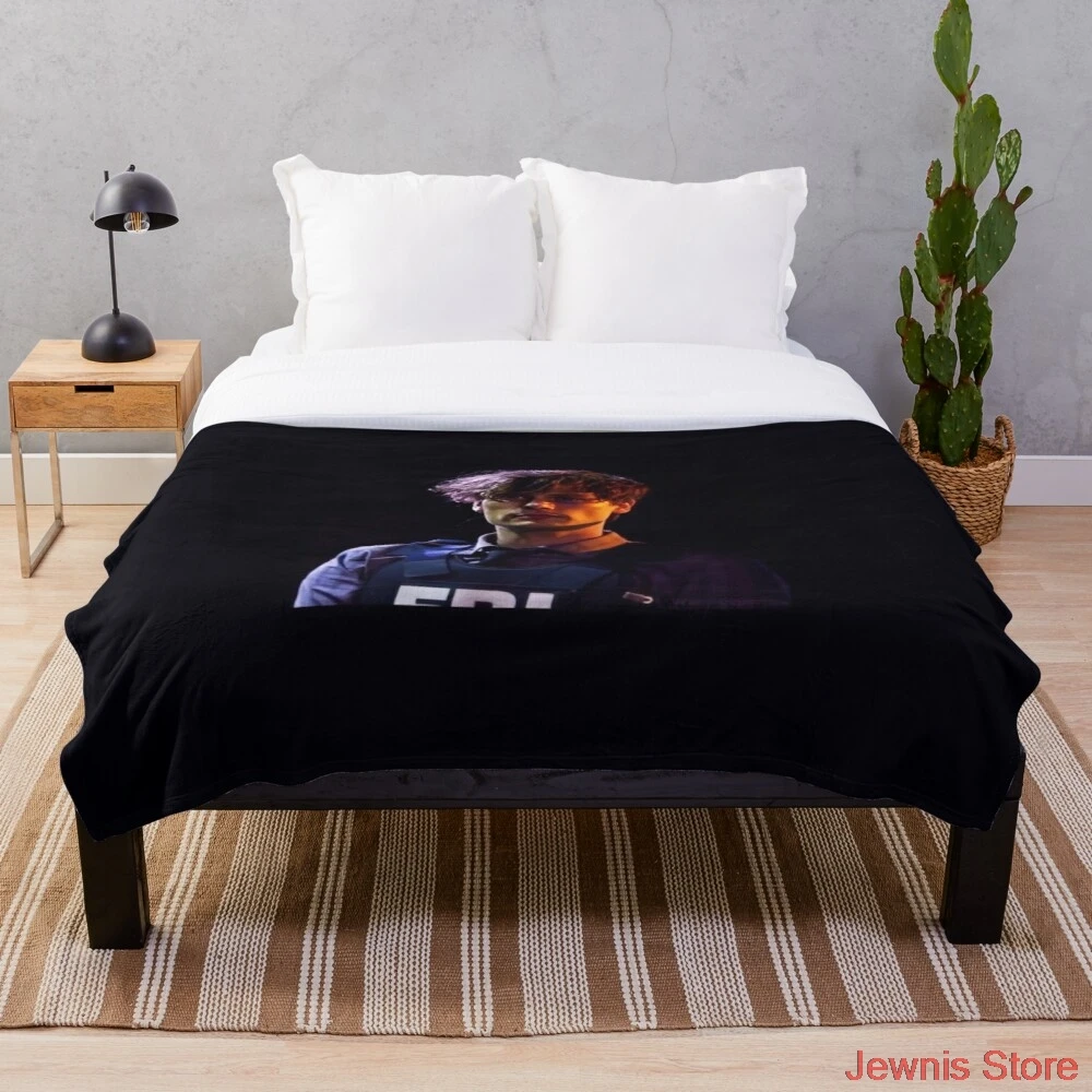 

FBI vest gubs Throw Blanket Plush Throw for Beds Sofa Soft Warm Sherpa Fleece Blankets For Child Boy Girl Kid Adults Gift