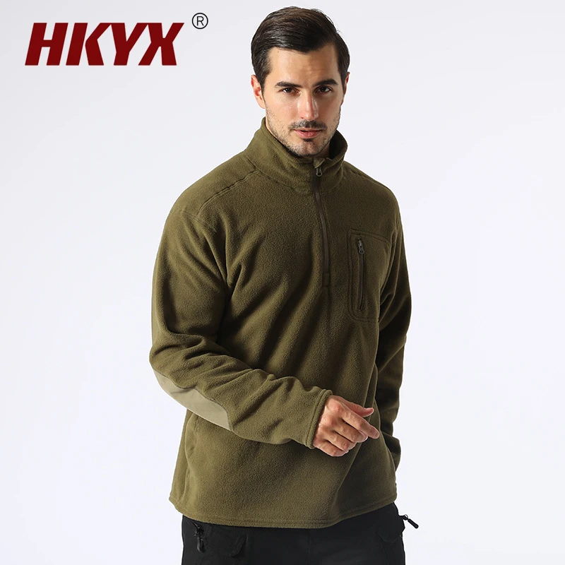 

Утепленная Мужская Флисовая Толстовка для улицы на осень и зиму, теплая куртка для пеших прогулок, Спортивная одежда на молнии, плотный свит...