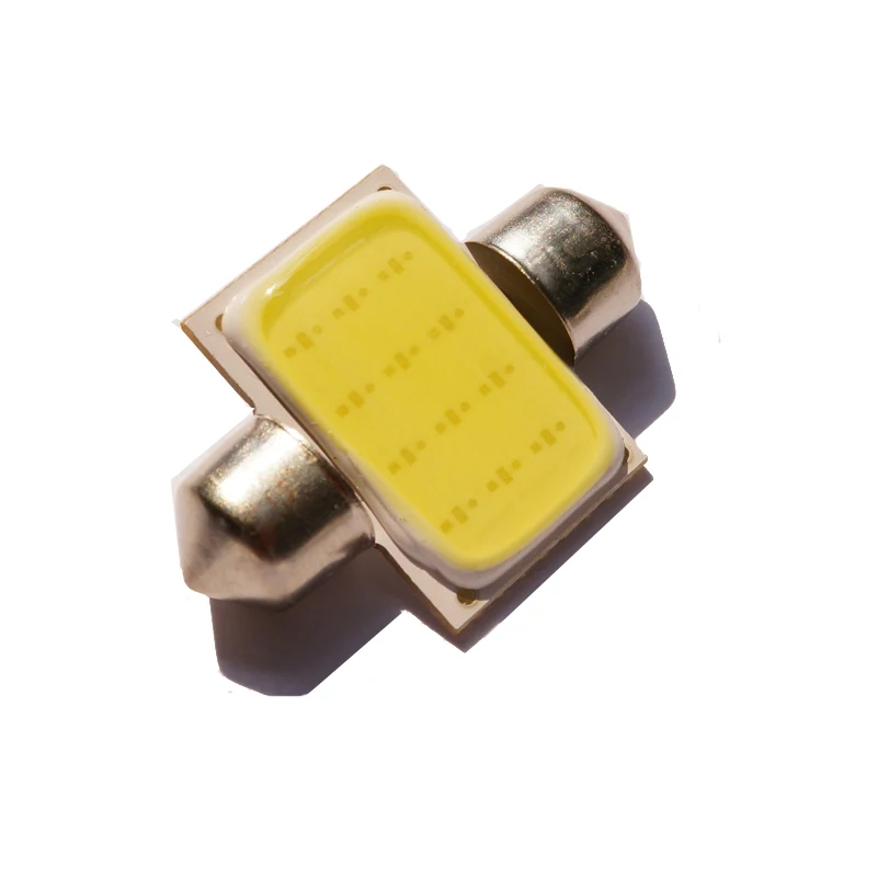 

wholesale 100pcs 31mm 36mm 39mm 41mm C5w 12v 3w Car Festoon Light Cob 12 Chips Auto Lamp Reading Lights license plate Bulbs