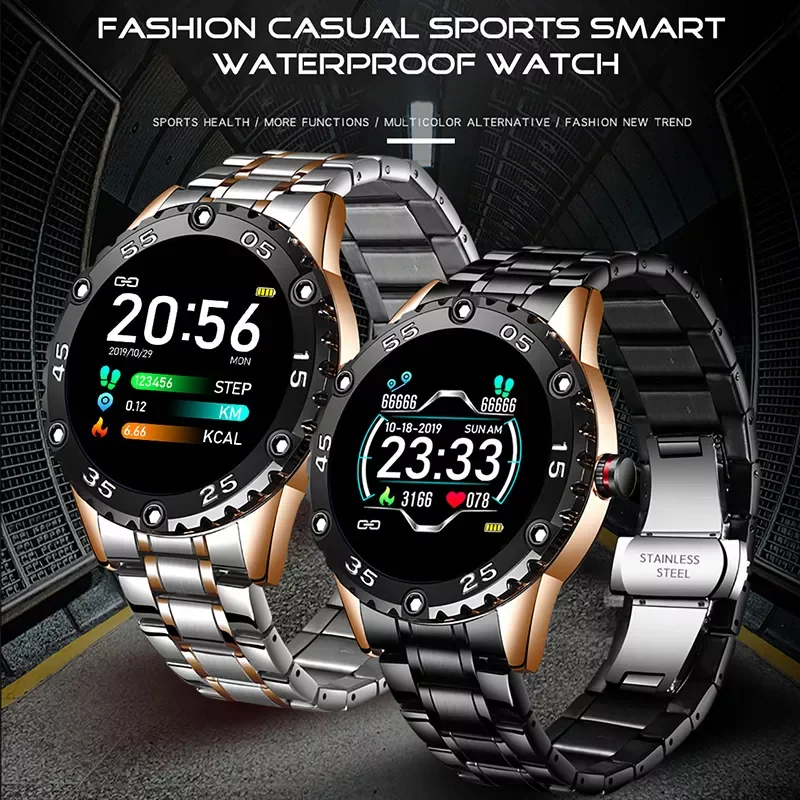 

Men Smart Watch Heart Rate Blood Pressure Monitor Smartwatch Fitness Tracker Sports Waterproof Watches Man for Android iOS