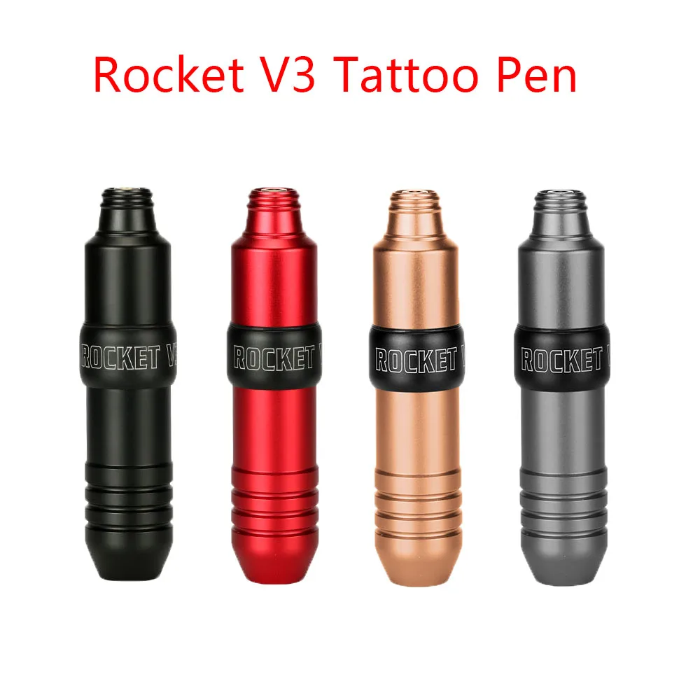 2022 Newest Rocket V3 Tattoo Pen For Eyebrow Lip Permanent Makeup Rotary Gun Tattoo Machine Supplies Japan Motor Double Stroke