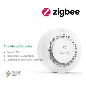 Пожарная сигнализация Mijia Honeywell, датчик дыма Zigbee, звуковая визуальная сигнализация, оповещение, работа с приложением Mi Home по телефону