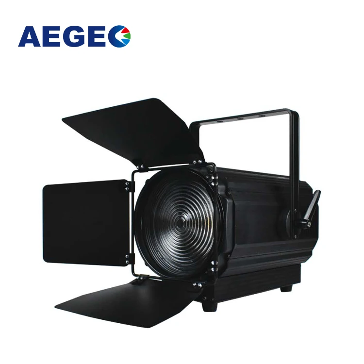 

200w led stage light 3200k warm white focus spotlight zoom fresnel spotlight for theatre studio TV