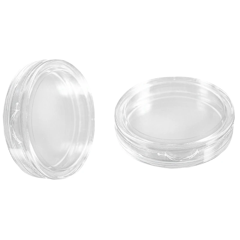 

20 Pcs Transparent Small Plastic Coin Box, 10 Pcs 23Mm & 10 Pcs 35Mm