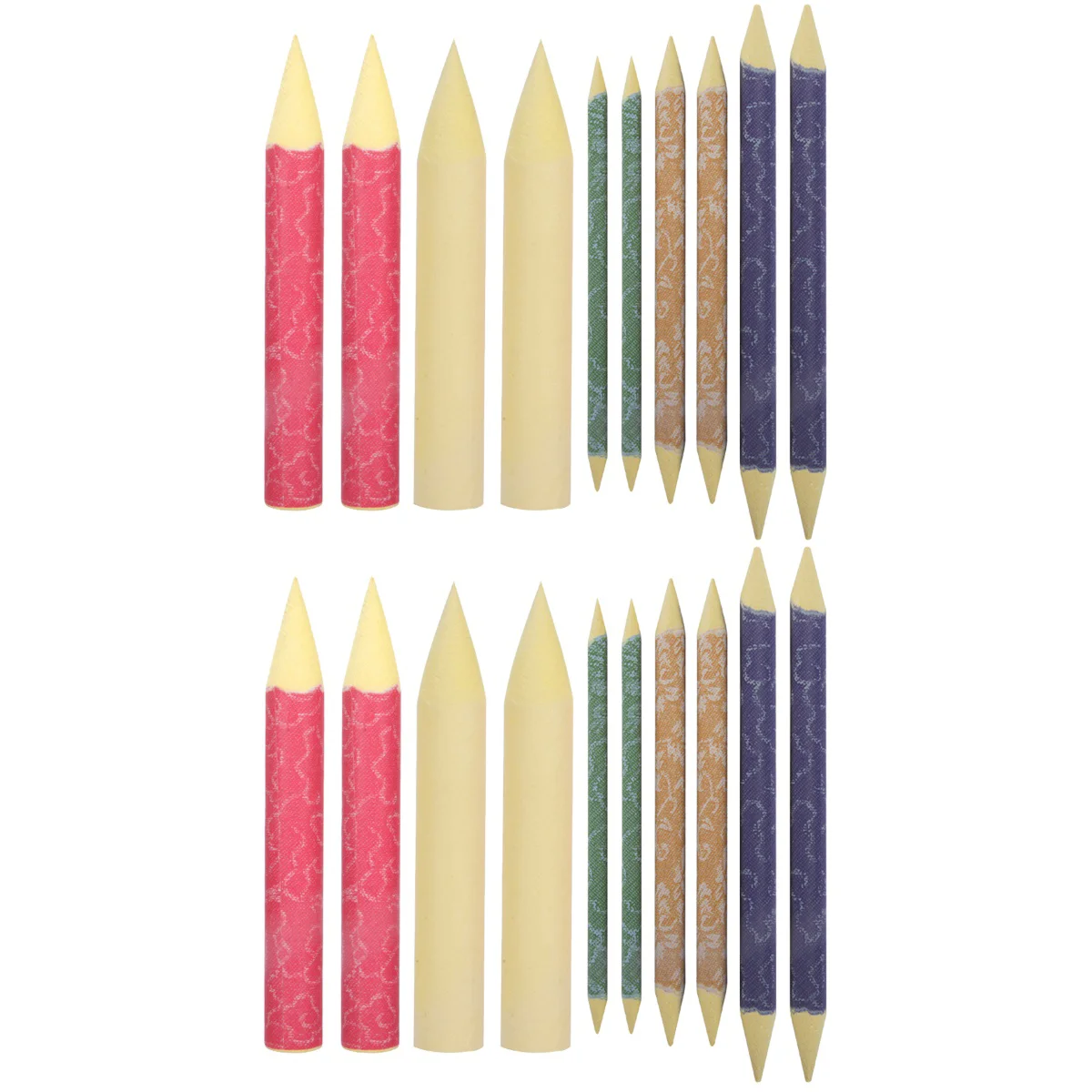 

20 pcs Colorful Stumps Rice Paper Tortillions Blenders Sketch Drawing Tools for Students (Random Color)