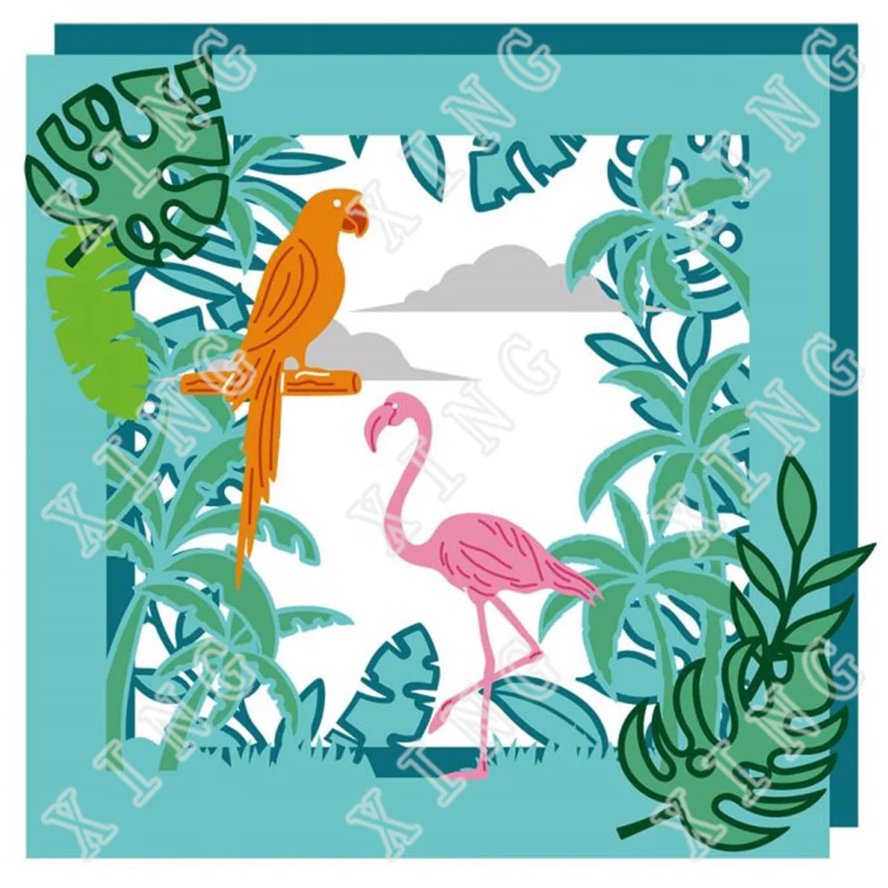 Fairy Glade Тропический рай Сказочный лес Лесной саванна Коттедж Металлические