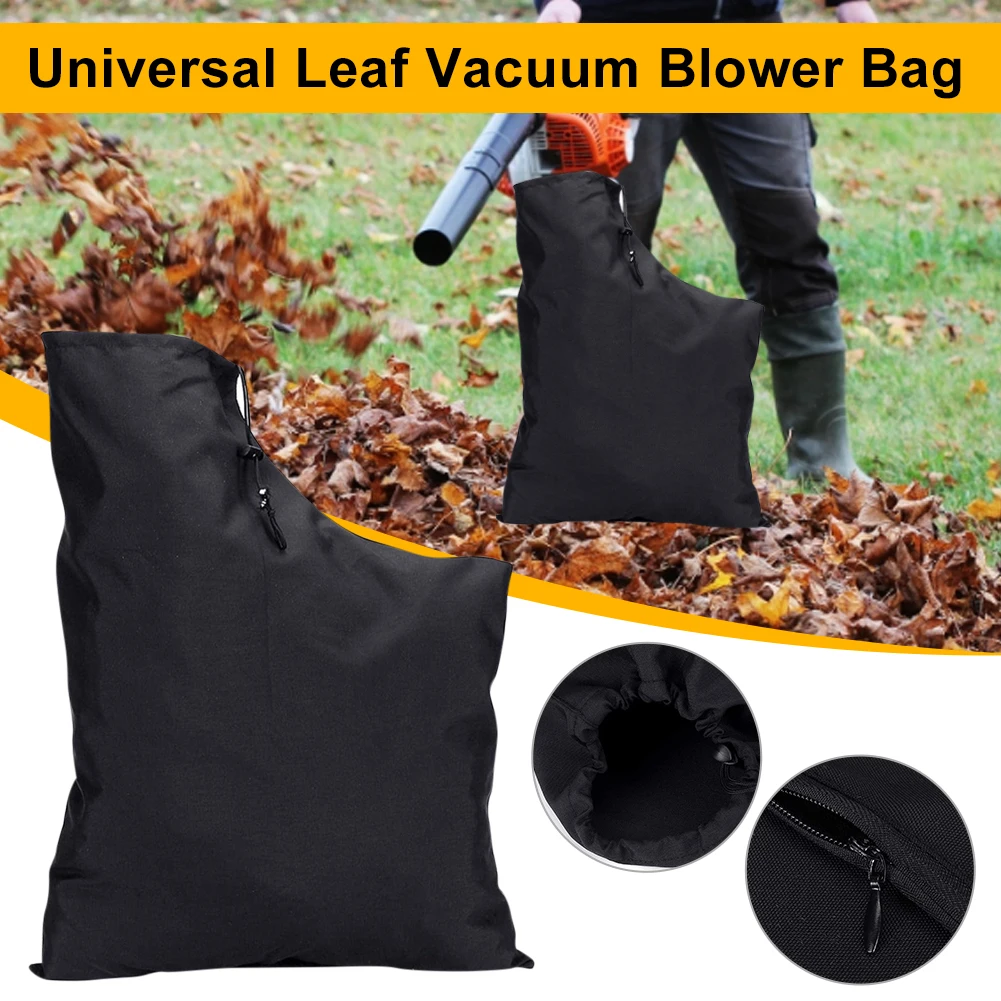 

Universal Leaf Vacuum Blower Bag Oxford Fabric Zippered Leaf Collection Bag Leaf Blower Vacuum Storage Bag Outdoor Garden Tool